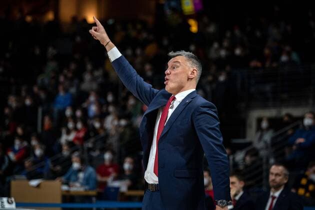 Basketball Berlin 22.03.2022 Saison 2021 2022 Euroleague Regular Season Alba Berlin - FC Barcelona, Barca Sarunas Jasikevicius (Barcelona, Trainer)