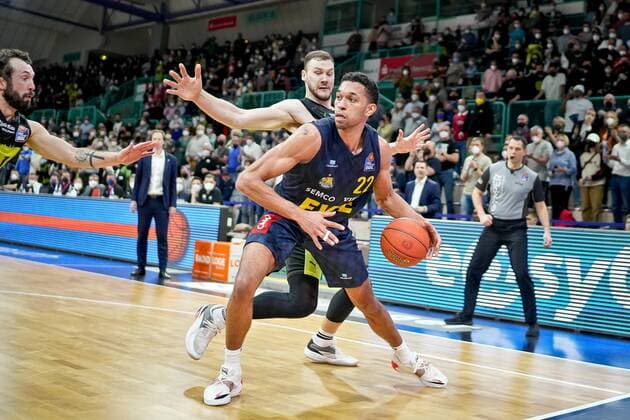 medi bayreuth - EWE Baskets Oldenburg, Basketball, Bundesliga, BBL, Spieltag 14, Spielzeit 2021 2022, 23.03.2022 22Holyfield, T.J. (EWE Oldenburg) medi bayreuth - EWE Baskets Oldenburg , Basketball, Bundesliga, BBL, Spieltag 14, Spielzeit 2021 2022, 23.03.2022 Bayreuth Copyright: xEibner-Pressefoto ThorstenxOchsx EP_TOS
