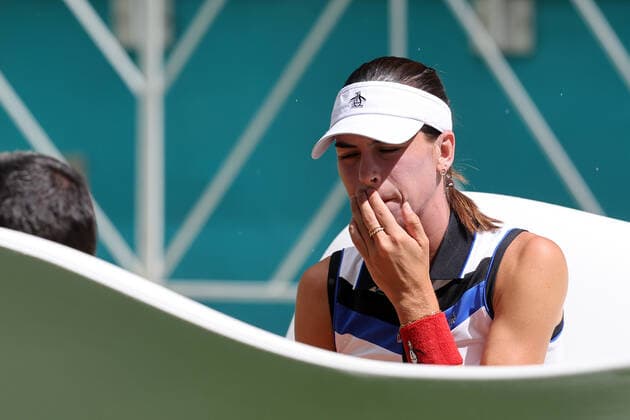 March 23, 2022, Miami Gardens, Florida, United States Of America: MIAMI GARDENS, FLORIDA - MARCH 23: Ajla Tomljanovic on day 3 of the Miami Open at Hard Rock Stadium on March 23, 2022 in Miami Gardens, Florida...People: Ajla Tomljanovic Miami Gardens United States Of America - ZUMAs214 20220323_zda_s214_091 Copyright: xSMGx