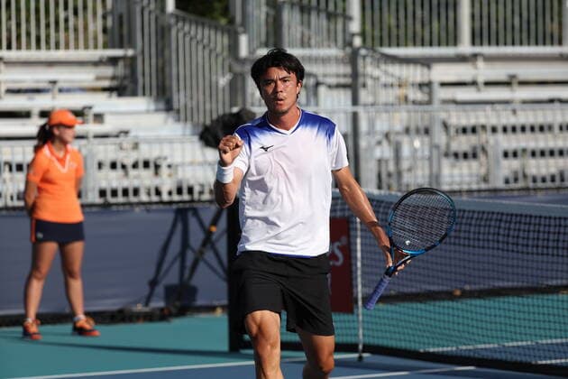 March 23, 2022, Miami Gardens, Florida, United States Of America: MIAMI GARDENS, FLORIDA - MARCH 23: Taro Daniel on day 3 of the Miami Open at Hard Rock Stadium on March 23, 2022 in Miami Gardens, Florida...People: Taro Daniel Miami Gardens United States Of America - ZUMAs214 20220323_zda_s214_142 Copyright: xSMGx