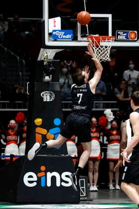 24.03.2022, easyCredit Basketball Bundesliga, BBL, Saison 2021 2022, Herren, Chemnitz Niners - Hamburg Towers Lukas Meisner, Hamburg Towers Chemnitz Messe Chemnitz Sachsen Germany