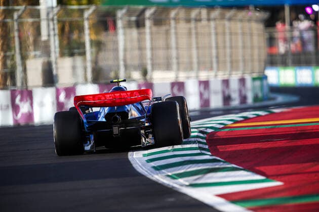 06 LATIFI Nicholas (can), Williams Racing FW44, action during the Formula 1 STC Saudi Arabian Grand Prix 2022, 2nd round of the 2022 FIA Formula One World Championship, WM, Weltmeisterschaft on the Jeddah Corniche Circuit, from March 25 to 27, 2022 in Jeddah, Saudi Arabia - F1 - SAUDI ARABIAN GRAND PRIX 2022 DPPI Panoramic  00122006__B2_6627.JPG_