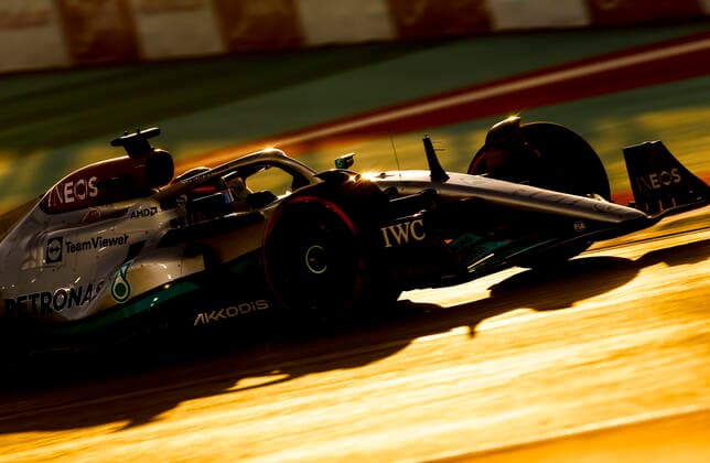 63 George Russell (GBR, Mercedes-AMG Petronas F1 Team), F1 Grand Prix of Saudi Arabia at Jeddah Corniche Circuit on March 25, 2022 in Jeddah, Saudi Arabia. (Photo by HOCH ZWEI) Jeddah Saudi Arabia
