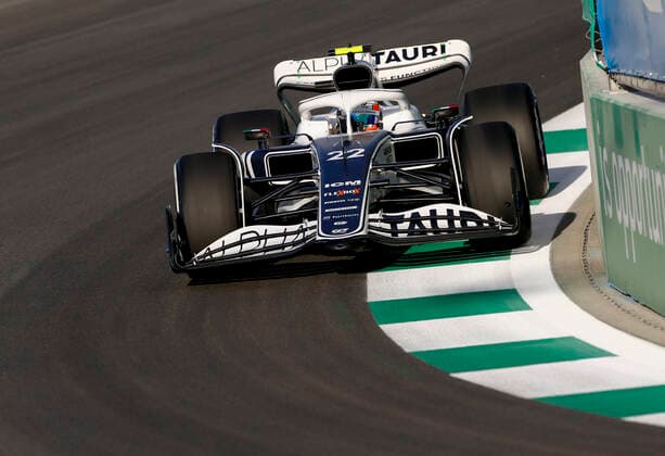 22 Yuki Tsunoda (JPN, Scuderia AlphaTauri), F1 Grand Prix of Saudi Arabia at Jeddah Corniche Circuit on March 25, 2022 in Jeddah, Saudi Arabia. (Photo by HOCH ZWEI) Jeddah Saudi Arabia
