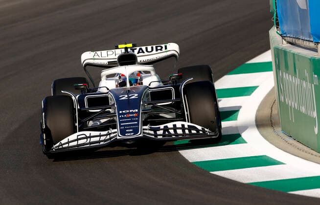 22 Yuki Tsunoda (JPN, Scuderia AlphaTauri), F1 Grand Prix of Saudi Arabia at Jeddah Corniche Circuit on March 25, 2022 in Jeddah, Saudi Arabia. (Photo by HOCH ZWEI) Jeddah Saudi Arabia