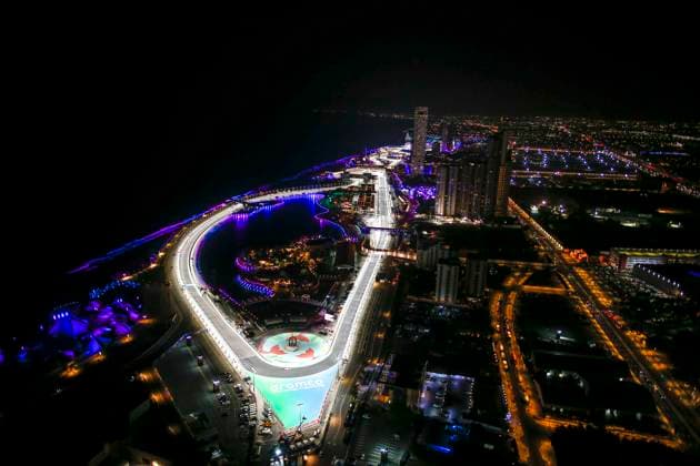 General view, F1 Grand Prix of Saudi Arabia at Jeddah Corniche Circuit on March 25, 2022 in Jeddah, Saudi Arabia. (Photo by HOCH ZWEI) Jeddah Saudi Arabia