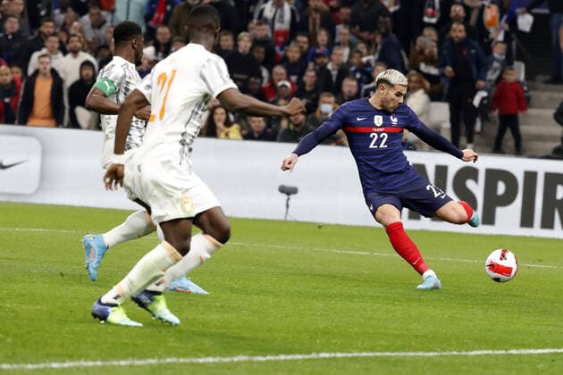 Hernandez theo France FOOTBALL : France vs Cote d Ivoire - seniors - match amical - Marseille - 25 03 2022 StephanePillaud Panoramic 