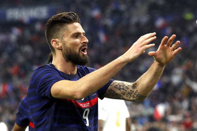 Giroud olivier France FOOTBALL : France vs Cote d Ivoire - seniors - match amical - Marseille - 25 03 2022 StephanePillaud Panoramic 