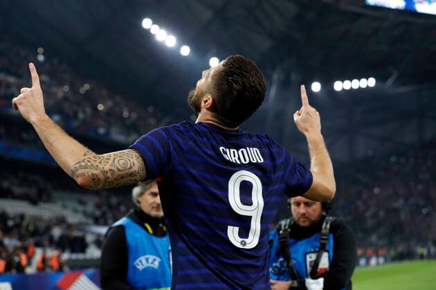 Giroud olivier France FOOTBALL : France vs Cote d Ivoire - seniors - match amical - Marseille - 25 03 2022 StephanePillaud Panoramic 