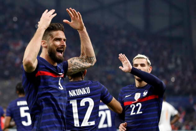 Giroud olivier France FOOTBALL : France vs Cote d Ivoire - seniors - match amical - Marseille - 25 03 2022 StephanePillaud Panoramic 