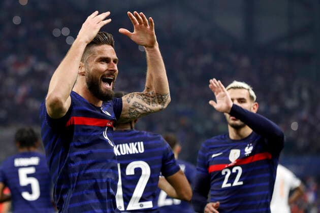 Giroud olivier France FOOTBALL : France vs Cote d Ivoire - seniors - match amical - Marseille - 25 03 2022 StephanePillaud Panoramic 