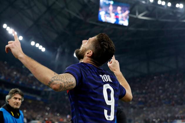 Giroud olivier France FOOTBALL : France vs Cote d Ivoire - seniors - match amical - Marseille - 25 03 2022 StephanePillaud Panoramic 