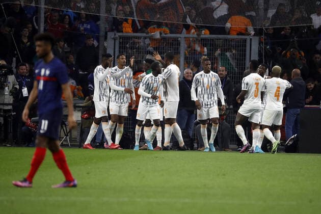 Cote d Ivoire FOOTBALL : France vs Cote d Ivoire - seniors - match amical - Marseille - 25 03 2022 StephanePillaud Panoramic 