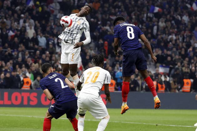 Tchouameni aurelien France FOOTBALL : France vs Cote d Ivoire - seniors - match amical - Marseille - 25 03 2022 StephanePillaud Panoramic 