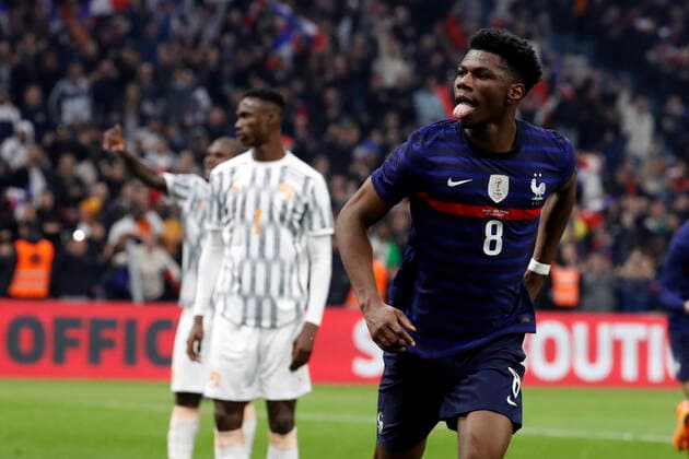 Tchouameni aurelien France FOOTBALL : France vs Cote d Ivoire - seniors - match amical - Marseille - 25 03 2022 StephanePillaud Panoramic 