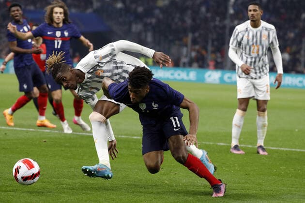 Coman kingsley France FOOTBALL : France vs Cote d Ivoire - seniors - match amical - Marseille - 25 03 2022 StephanePillaud Panoramic 