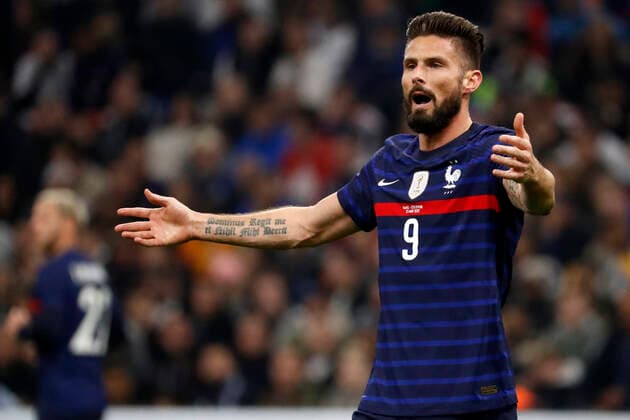 Giroud olivier France FOOTBALL : France vs Cote d Ivoire - seniors - match amical - Marseille - 25 03 2022 StephanePillaud Panoramic 