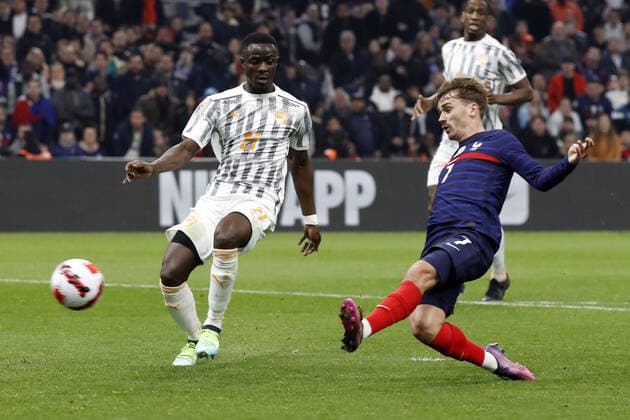 Griezmann antoine France FOOTBALL : France vs Cote d Ivoire - seniors - match amical - Marseille - 25 03 2022 StephanePillaud Panoramic 