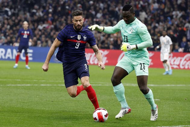 Giroud olivier France FOOTBALL : France vs Cote d Ivoire - seniors - match amical - Marseille - 25 03 2022 StephanePillaud Panoramic 