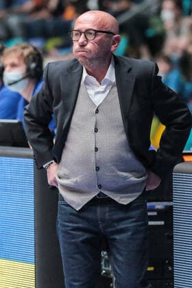 Luca Dalmonte,(HC Fraport Skyliners), , GER,Basketball, BBL, Fraport Skyliners gegen Ratiopharm Ulm,25.03.2022 Frankfurt Copyright: xEibner-Pressefoto UlrichxScherbax EP_usm