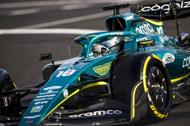 18 STROLL Lance (can), Aston Martin F1 Team AMR22, action during the Formula 1 STC Saudi Arabian Grand Prix 2022, 2nd round of the 2022 FIA Formula One World Championship, WM, Weltmeisterschaft on the Jeddah Corniche Circuit, from March 25 to 27, 2022 in Jeddah, Saudi Arabia - F1 - SAUDI ARABIAN GRAND PRIX 2022 DPPI Panoramic  00122006__B2_8078.JPG_
