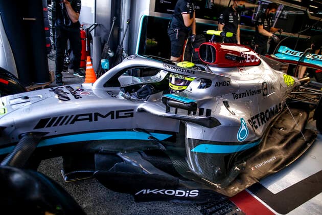 44 Lewis Hamilton (GBR, Mercedes-AMG Petronas F1 Team), F1 Grand Prix of Saudi Arabia at Jeddah Corniche Circuit on March 26, 2022 in Jeddah, Saudi Arabia. (Photo by HOCH ZWEI) Jeddah Saudi Arabia