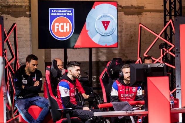 bevestor Virtual Bundesliga Club Championship Finals; 26.03.2022 Burak Burak__May May (FC Heidenheim), Deniel Denii10 Mutic (FC Heidenheim) bevestor Virtual Bundesliga Club Championship Finals Tag 1; Strassenkickerbase, Koeln DFL REGULATIONS PROHIBIT ANY USE OF PHOTOGRAPHS AS IMAGE SEQUENCES AND OR QUASI-VIDEO.