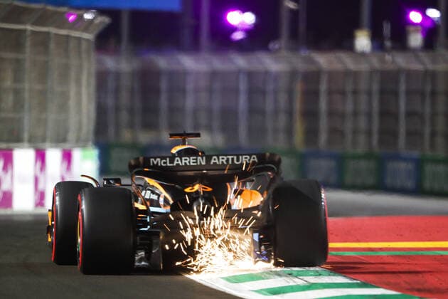 03 RICCIARDO Daniel (aus), McLaren F1 Team MCL36, action during the Formula 1 STC Saudi Arabian Grand Prix 2022, 2nd round of the 2022 FIA Formula One World Championship, WM, Weltmeisterschaft on the Jeddah Corniche Circuit, from March 25 to 27, 2022 in Jeddah, Saudi Arabia - F1 - SAUDI ARABIAN GRAND PRIX 2022 DPPI Panoramic  00122006__V2_2352.JPG_