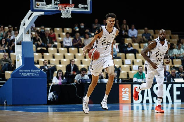 Victor Wembanyama (LDLC Lyon-Villeurbanne ASVEL) BASKET : COUPE DE FRANCE - LDLC Lyon-Villeurbanne ASVEL vs BCM Gravelines-Dunkerque - 26 03 2022 AurelienMorissard Panoramic 