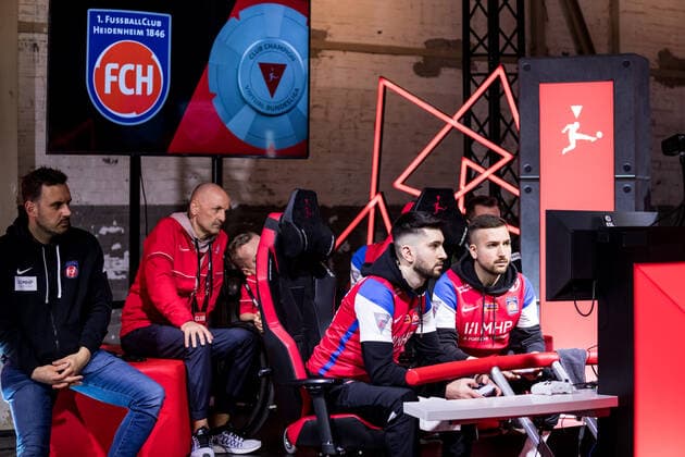 bevestor Virtual Bundesliga Club Championship Finals; 26.03.2022 Burak Burak__May May (1. FC Heidenheim), Deniel Denii10 Mutic (1. FC Heidenheim) bevestor Virtual Bundesliga Club Championship Finals Tag 1; Strassenkickerbase, Koeln DFL REGULATIONS PROHIBIT ANY USE OF PHOTOGRAPHS AS IMAGE SEQUENCES AND OR QUASI-VIDEO.