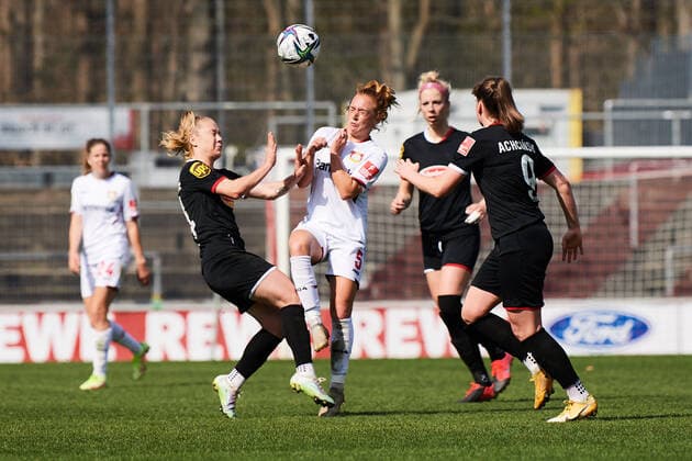 GERMANY, KÖLN - MARCH 27, 2022: The match Frauen Bundesliga FC Köln vs FC Bayer 04 Copyright: xVITALIIxKLIUIEVx