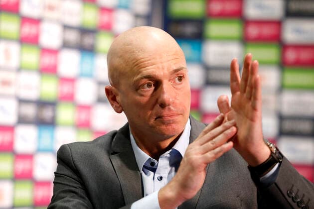 27.03.2022, easyCredit Basketball Bundesliga, BBL, Saison 2021 2022, Herren, Chemnitz Niners - Alba Berlin Rodrigo Pastore (Headcoach), Niners Chemnitz Chemnitz Messe Chemnitz Sachsen Germany