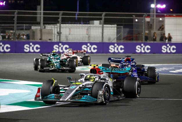 44 Lewis Hamilton (GBR, Mercedes-AMG Petronas F1 Team), F1 Grand Prix of Saudi Arabia at Jeddah Corniche Circuit on March 27, 2022 in Jeddah, Saudi Arabia. (Photo by HOCH ZWEI) Jeddah Saudi Arabia