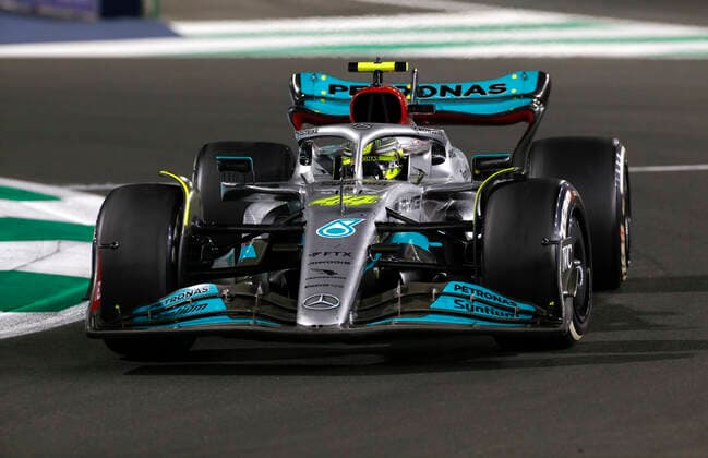 44 Lewis Hamilton (GBR, Mercedes-AMG Petronas F1 Team), F1 Grand Prix of Saudi Arabia at Jeddah Corniche Circuit on March 27, 2022 in Jeddah, Saudi Arabia. (Photo by HOCH ZWEI) Jeddah Saudi Arabia