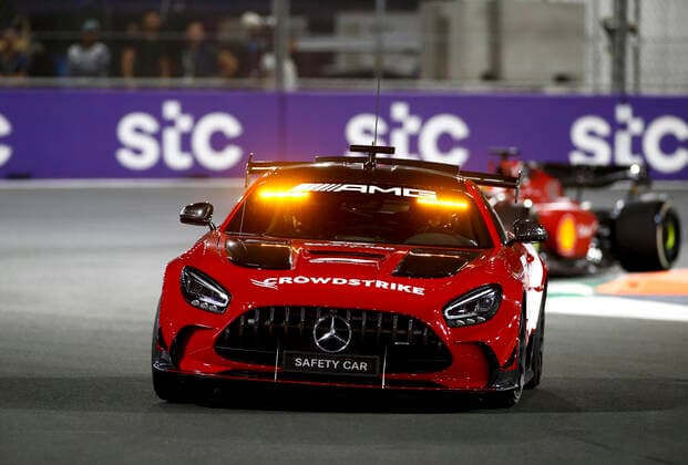 F1 Safety Car, Mercedes-AMG GT Black Series, F1 Grand Prix of Saudi Arabia at Jeddah Corniche Circuit on March 27, 2022 in Jeddah, Saudi Arabia. (Photo by HOCH ZWEI) Jeddah Saudi Arabia