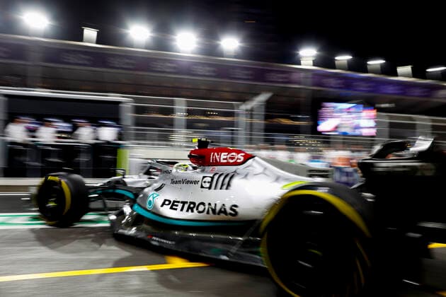 44 Lewis Hamilton (GBR, Mercedes-AMG Petronas F1 Team), F1 Grand Prix of Saudi Arabia at Jeddah Corniche Circuit on March 27, 2022 in Jeddah, Saudi Arabia. (Photo by HOCH ZWEI) Jeddah Saudi Arabia