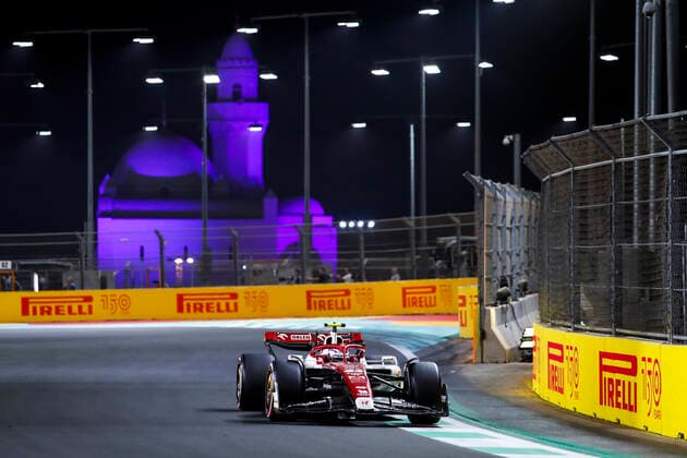 24 Guanyu Zhou (CHN, Alfa Romeo F1 Team ORLEN), F1 Grand Prix of Saudi Arabia at Jeddah Corniche Circuit on March 27, 2022 in Jeddah, Saudi Arabia. (Photo by HOCH ZWEI) Jeddah Saudi Arabia