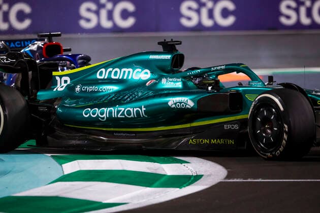 18 Lance Stroll (CAN, Aston Martin Aramco Cognizant F1 Team), F1 Grand Prix of Saudi Arabia at Jeddah Corniche Circuit on March 27, 2022 in Jeddah, Saudi Arabia. (Photo by HOCH ZWEI) Jeddah Saudi Arabia