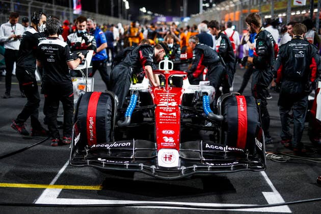 Alfa Romeo F1 Team ORLEN, F1 Grand Prix of Saudi Arabia at Jeddah Corniche Circuit on March 27, 2022 in Jeddah, Saudi Arabia. (Photo by HOCH ZWEI) Jeddah Saudi Arabia