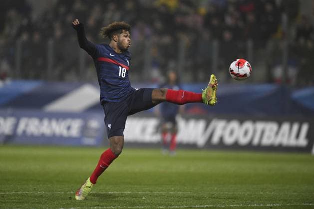 Sport Bilder des Tages Georginio Rutter (Fra) FOOTBALL : France Espoirs vs Irlande du Nord - Calais - 28 03 2022 JBAutissier Panoramic 
