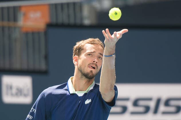 Daniil Medvedev (RUS) defeated Pedro Martinez (ESP) 6-3, 6-4, at the Miami Open being played at Hard Rock Stadium in Miami Gardens, Florida on March 28, 2022: Ã‚ Tennisclix CSM Miami Gardens USA - ZUMAc04_ 20220328_zaf_c04_009 Copyright: xKarlaxKinnex