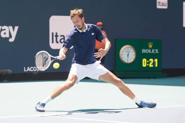 Daniil Medvedev (RUS) defeated Pedro Martinez (ESP) 6-3, 6-4, at the Miami Open being played at Hard Rock Stadium in Miami Gardens, Florida on March 28, 2022: Ã‚ Tennisclix CSM Miami Gardens USA - ZUMAc04_ 20220328_zaf_c04_021 Copyright: xKarlaxKinnex