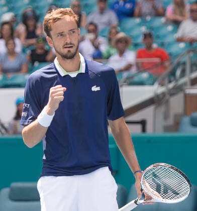 Daniil Medvedev (RUS) defeated Pedro Martinez (ESP) 6-3, 6-4, at the Miami Open being played at Hard Rock Stadium in Miami Gardens, Florida on March 28, 2022: Ã‚ Tennisclix CSM Miami Gardens USA - ZUMAc04_ 20220328_zaf_c04_043 Copyright: xKarlaxKinnex