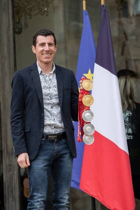 Sport Themen der Woche KW13 Sport Bilder des Tages Quentin Fillon Maillet NEWS : Ceremonie en l honneur de la delegation francaise aux Jeux olympiques et paralympiques de Pekin 2022 - 29 03 2022 AurelienMorissard Panoramic 