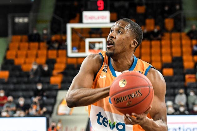 GER, EuroCup, ratiopharm ulm vs Frutti Extra Bursaspor 29.03.2022, ratiopharm arena, Neu-Ulm, GER, EuroCup, ratiopharm ulm vs Frutti Extra Bursaspor, im Bild Semaj Christon (Ulm, 0)