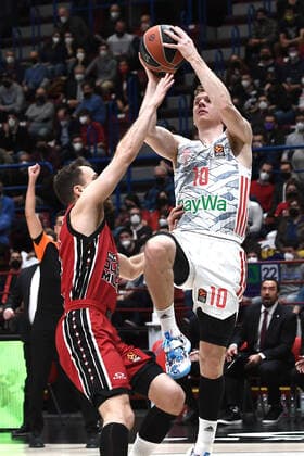 Db Milano 29 03 2022 - basket Eurolega AX Armani Exchange Olimpia Milano-Fc Bayern Munich foto Daniele Buffa Image nella foto: Ognjen Jaramaz-Sergio Rodriguez 