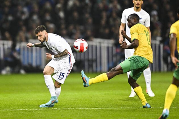 Jonathan Clauss (Fra) FOOTBALL : France vs Afrique du Sud - Match Amical - 29 03 2022 JBAutissier Panoramic 