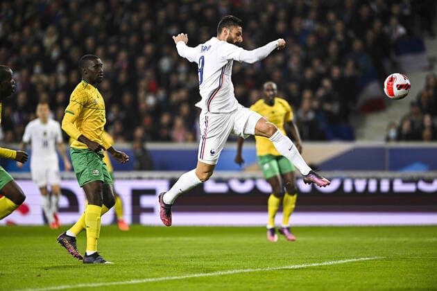 Olivier Girourd (Fra) FOOTBALL : France vs Afrique du Sud - Match Amical - 29 03 2022 JBAutissier Panoramic 