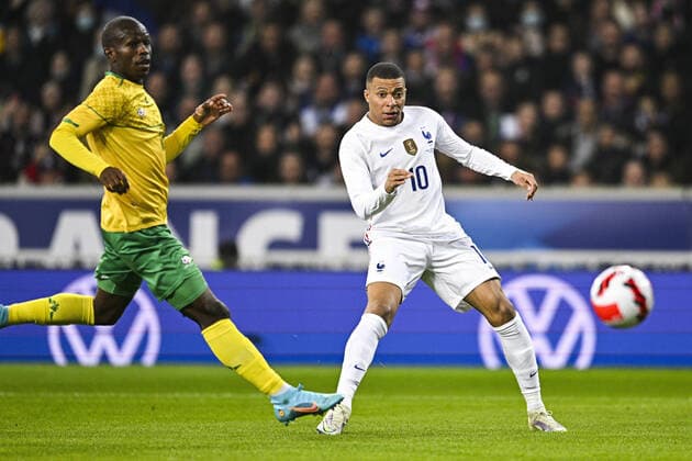 Kylian MBappe (Fra) FOOTBALL : France vs Afrique du Sud - Match Amical - 29 03 2022 JBAutissier Panoramic 