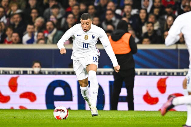 Kylian MBappe (Fra) FOOTBALL : France vs Afrique du Sud - Match Amical - 29 03 2022 JBAutissier Panoramic 